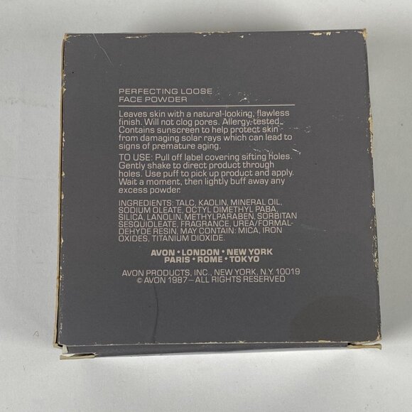 1987 Avon AMM Perfecting Loose Face Powder Translucent Light New Old Stock - Picture 6 of 9